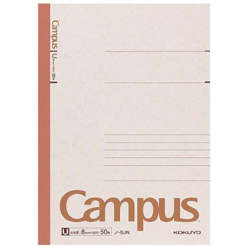 キャンパスノート６号セミＢ５太横罫５０枚&times;１０