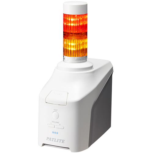 ネットワーク制御信号灯　直径４０ｍｍ／２段／赤黄／ＡＣアダプタ付属　ＮＨＢ４－２－ＲＹ　■お取り寄せ品