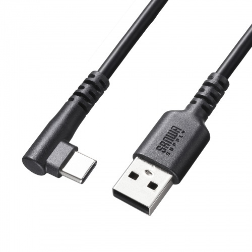 ＵＳＢ　２．０　Ｔｙｐｅ－Ｃケーブル（Ｃ－Ａ・Ｌ型・１ｍ）　ＫＵ－ＣＡＬ１０ＴＫ２　■お取り寄せ品