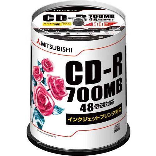 三菱ケミカルメディア CD－Rデータ用48倍速IJ対応 100枚SP×3 SR80PP100×3