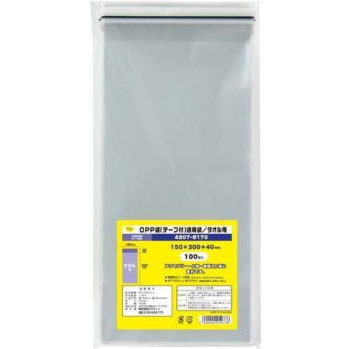 【超ＳＡＬＥ対象品】ＯＰＰ袋テープ付タオル用　１００枚&times;１０