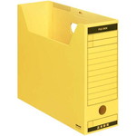 ファイルボックス　Ｂタイプフタ付　Ａ４横　黄　５個