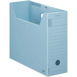 ファイルボックス　Ｆタイプフタ付　Ａ４横　青１０個