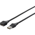 どっちもＵＳＢ２．０　Ａ　ｔｏ　Ａ延長ケーブル　３ｍ　ブラック　ＢＵ２ＡＡＤ３０ＢＫ　■お取り寄せ品