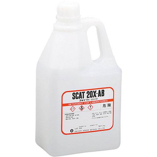 液体洗浄剤　スキャット（Ｒ）　アルカリ性・無リン・除菌剤入　２ｋｇ　２０Ｘ－ＡＢ　６－９６０３－０９