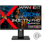 ゲーミングディスプレイ　２４．５型／１９２０×１０８０／ブラック　ＪＮ－２４５ＧＴ１８０ＦＨＤＲ－ＨＳＰ　■２営業日内届