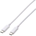 ＵＳＢ２．０ケーブル／ＰＳ５対応／Ｃ－Ｃタイプ／ノーマル／２．０ｍ／ホワイト　■お取り寄せ品