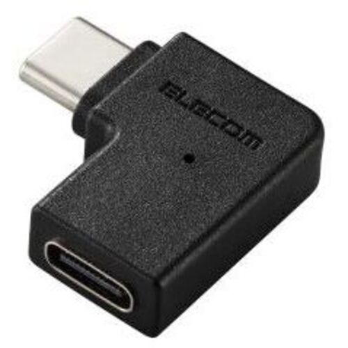 ＵＳＢ　Ｔｙｐｅ－Ｃアダプタ／Ｌ字／横向き／ブラック　ＭＰＡ－ＣＦＣＭＬＡＤ０１ＢＫ　■お取り寄せ品