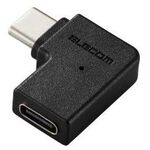 ＵＳＢ　Ｔｙｐｅ－Ｃアダプタ／Ｌ字／横向き／ブラック　ＭＰＡ－ＣＦＣＭＬＡＤ０１ＢＫ　■お取り寄せ品