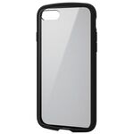 ｉＰｈｏｎｅ　ＳＥ　第３世代／ケース／背面クリア／ブラック　ＰＭ－Ａ２２ＳＴＳＬＦＣＢＫ　■お取り寄せ品