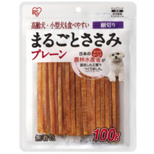 まるごとささみジャーキー細切り　プレーン１００ｇ　【お取り寄せ品】６営業日以内届