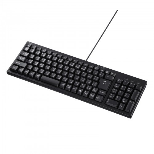 ＵＳＢハブ付コンパクトキーボード　ＳＫＢ－ＫＧ２ＵＨ３ＢＫ　■お取り寄せ品