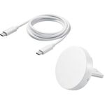 ワイヤレス充電器／マグネット内蔵／７．５Ｗ／卓上タイプ／３ｗａｙ／ホワイト　Ｗ－ＭＡ０３ＷＨ　■お取り寄せ品