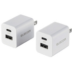 ＡＣ充電器　Ｃ×１　Ａ×１　２個セット　ホワイト