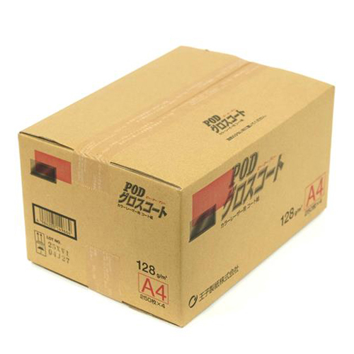 ＰＯＤグロスコート紙＜１２８＞Ａ４　２５０枚&times;４冊