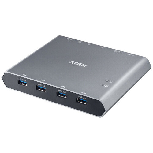 ４Ｋ　２ポート　ＵＳＢ－Ｃ　ＫＶＭスイッチ（ドッキングステーション付）　ＵＳ３３１１　■お取り寄せ品