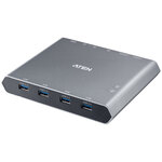 ４Ｋ　２ポート　ＵＳＢ－Ｃ　ＫＶＭスイッチ（ドッキングステーション付）　ＵＳ３３１１　■お取り寄せ品