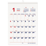 ２６年ベーシック　Ａ４　縦型　壁掛カレンダー