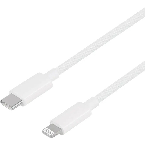 Ｌｉｇｈｔｎｉｎｇケーブル／Ｃ－Ｌ／ブレイデッド／２ｍ／ホワイト　ＯＷＬ－ＣＢＮ１ＣＬ２０－ＷＨ　■お取り寄せ品