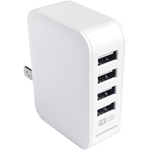 ＡＣ充電器　４．８Ａ　ＵＳＢ４Ｐ　ＩＣ　ＷＨ　ＡＪ－５９８　■お取り寄せ品