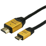 ＨＤＭＩミニケーブル　３．０ｍ　ゴールド　【お取り寄せ品】１２営業日以内届