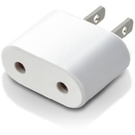 日本用変換プラグ　Ｃタイプ　ホワイト