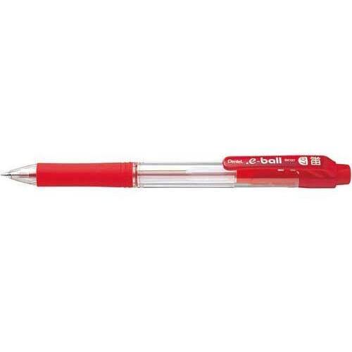 ノック式　ドットイーボール０．７ｍｍ　赤１０本