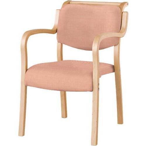 アイリスチトセ テンダーHG 木ナチュラル張地ピンク（4脚入り