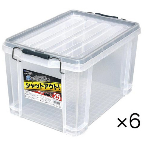 防水シールドコンテナ　（約２１Ｌ）&times;６