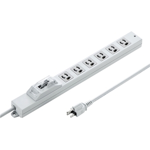 安全ブレーカータップ（オフィス・工場用・３Ｐ・６個口・５ｍ）　ＴＡＰ－ＢＲ３６Ａ－５　■お取り寄せ品