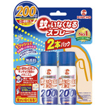 蚊がいなくなるスプレー　２００回　無香料　２本