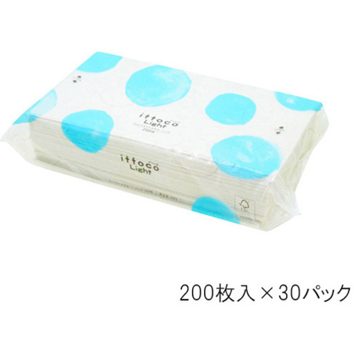 イットコライトタオルＬ２００ハード　２００枚入&times;３０パック　５０２０００２９