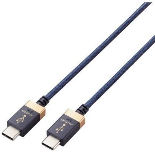 ＡＶケーブル／ＵＳＢ　Ｔｙｐｅ－Ｃ　ｔｏ　Ｃ／ＵＳＢ２．０／１ｍ／ネイビー　ＤＨ－ＴＣＣ１０　■お取り寄せ品