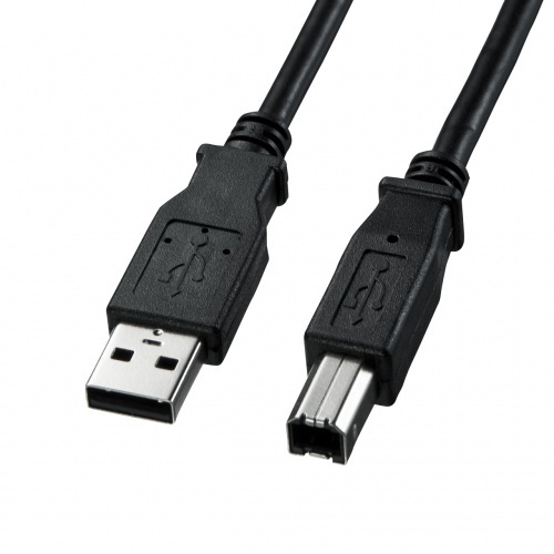 ＵＳＢ２．０ケーブル（ブラック・１．５ｍ）　ＫＵ２０－１５ＢＫＫ２　■お取り寄せ品