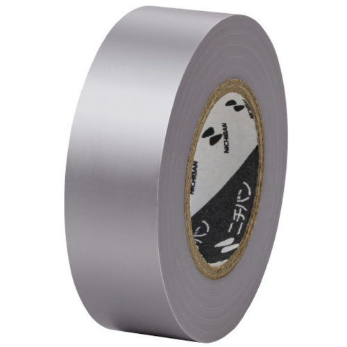 ビニールテープ　１９ｍｍ&times;１０ｍ　灰　&times;１０　【お取り寄せ品】５営業日以内届