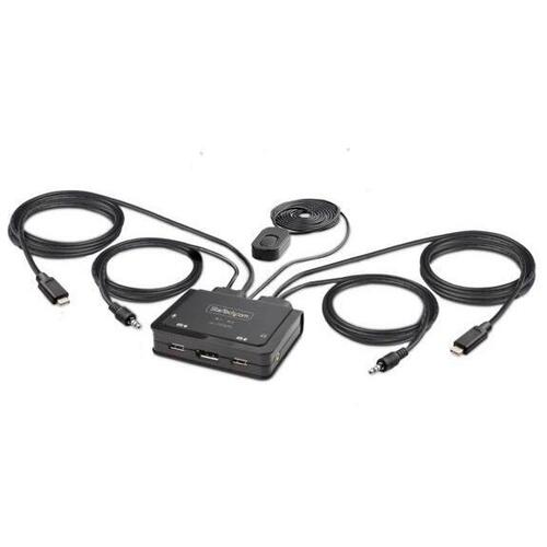 ＫＶＭスイッチ／２ポート／シングル／４Ｋ６０Ｈｚ　ＤＰ　Ｃ２－Ｄ４６－ＵＣ２－ＣＢＬ－ＫＶＭ　■お取り寄せ品