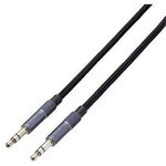 ＡＵＸケーブル／φ３．５－φ３．５／アルミコネクタ／０．５ｍ／ブラック　ＡＸ－３５ＭＡ０５ＢＫ　■お取り寄せ品