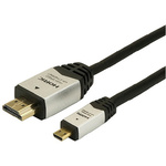 ＨＤＭＩマイクロケーブル　２．０ｍ　灰　【お取り寄せ品】１２営業日以内届