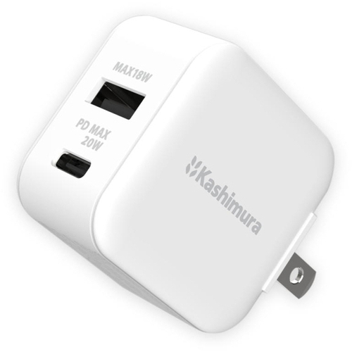 ＡＣ充電器　ＡＣ　ＵＳＢＡ＋Ｃ　ＰＤ２０Ｗ　ホワイト　ＡＣ－０７４　■お取り寄せ品