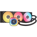 簡易水冷ＣＰＵクーラー　ｉＣＵＥ　ＬＩＮＫ　ＴＩＴＡＮ　３６０　ＲＸ　ＲＧＢ　ＬＣＤ　■お取り寄せ品