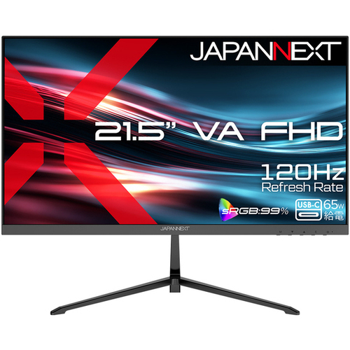 液晶ディスプレイ　２１．５型／１９２０&times;１０８０／ブラック　ＪＮ－２１５ＥＶ１２０Ｆ－Ｃ６　■２営業日内届