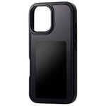 ｉＰｈｏｎｅ　１６／背面ディスプレイケース／着せ替え／耐衝撃／ブラック　ＰＭ－Ａ２４ＡＥＩＮＫ０１ＢＫ　■お取り寄せ品