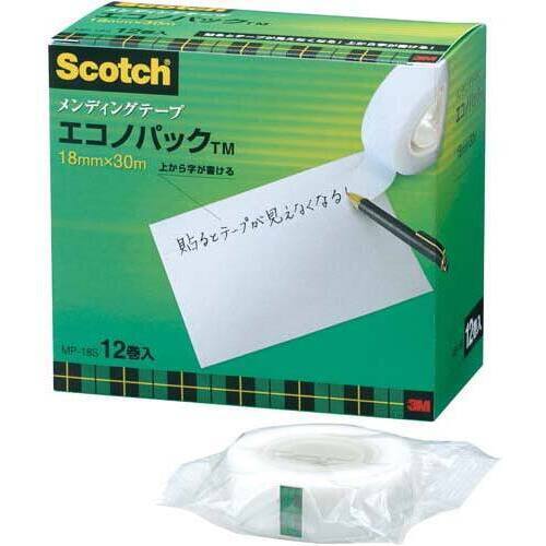 スコッチメンディングテープ小巻１８ｍｍ幅１２巻