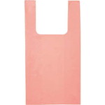 カラーレジ袋Ｍサイズ厚み０．０２　ピンク　２０枚