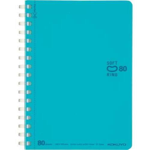 ソフトリングノートドット入Ｂ罫Ａ６　８０枚　空５冊