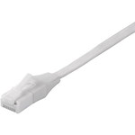 Ｃａｔ６Ａ　ツメの折れないＬＡＮケーブル　フラット　ストレート　１ｍ　ホワイト　ＢＳＬＳ６ＡＦＵ１０ＷＨ　■２営業日内届