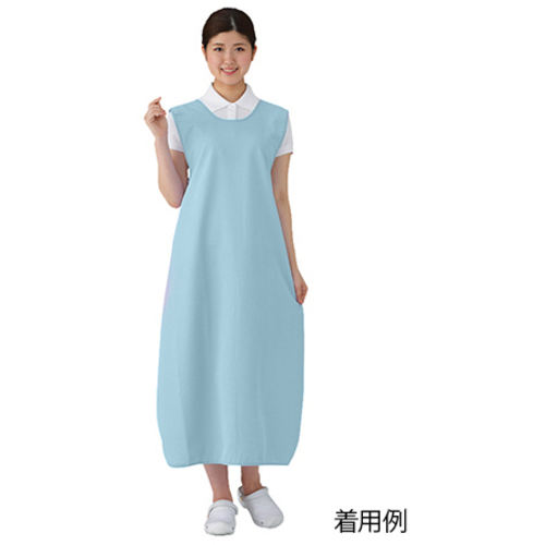 軽量ストレッチ防水エプロン　ブルー　７－３０７８－０１