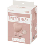 ＤＡＩＬＹ　ＦＩＴ　ＭＡＳＫ　立体　ふつうサイズ　３０枚入　ピンクベージュ