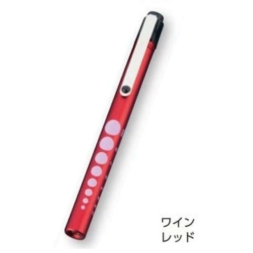 白色ＬＥＤアルカプッシュライト　φ１２×１３７ｍｍ　ワインレッド　　４５７１２２１９８０５４０　●ご注文は２個から