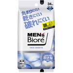 メンズビオレフェイシャルシート　石鹸の香り　３４枚×６　【お取り寄せ品】５営業日以内届